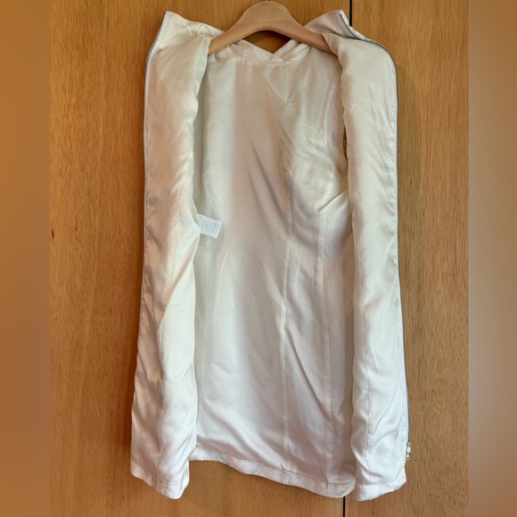 Dries Van Noten SS23 white jacquard dob mini dress pleat like new size 38 US 6 8 - Picture 12 of 14